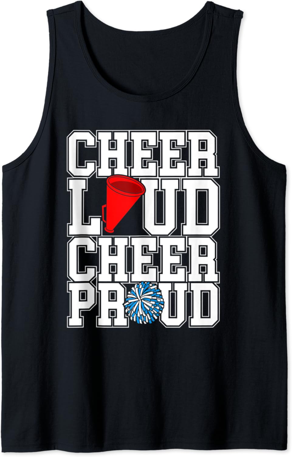 Cheer Loud Cheer Proud Cheerleading Cheerleader Graphic